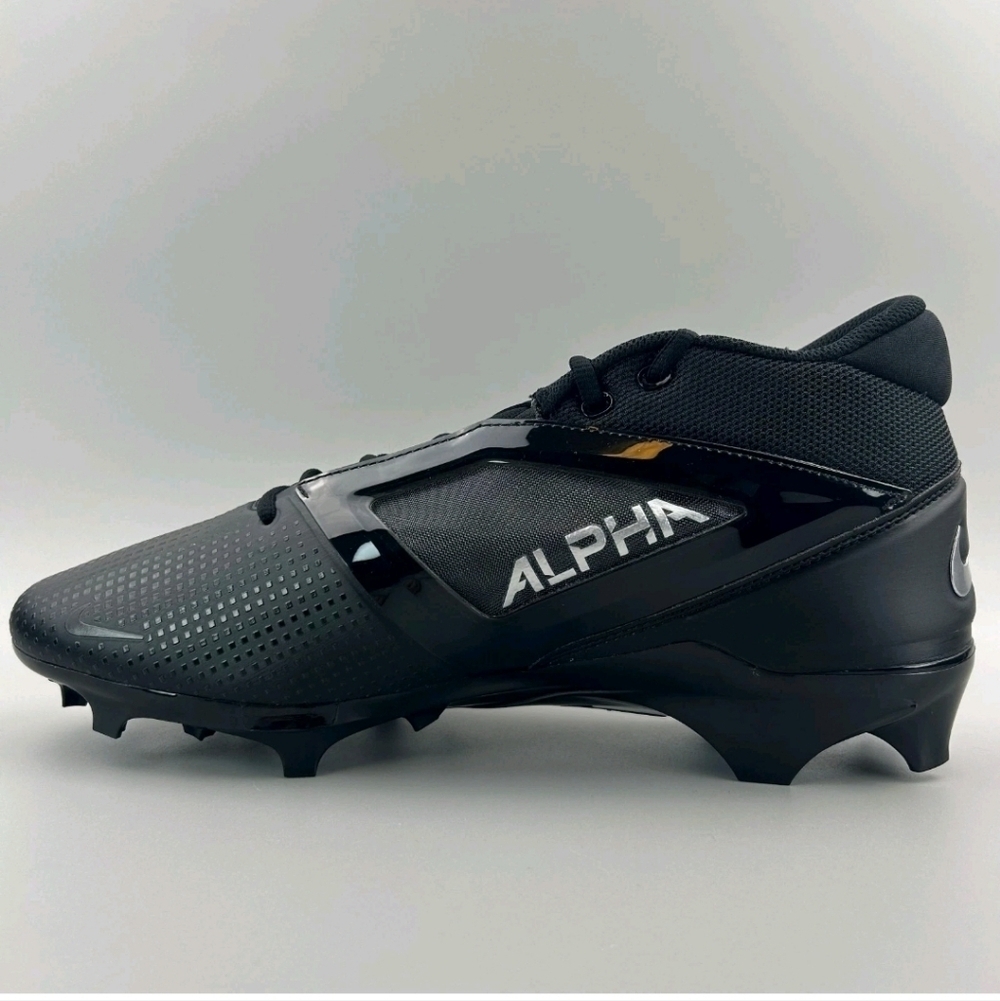 Nike Alpha Elite 4 Menace Football Cleats Black Silver FD7036-002 Mens Size 11.5